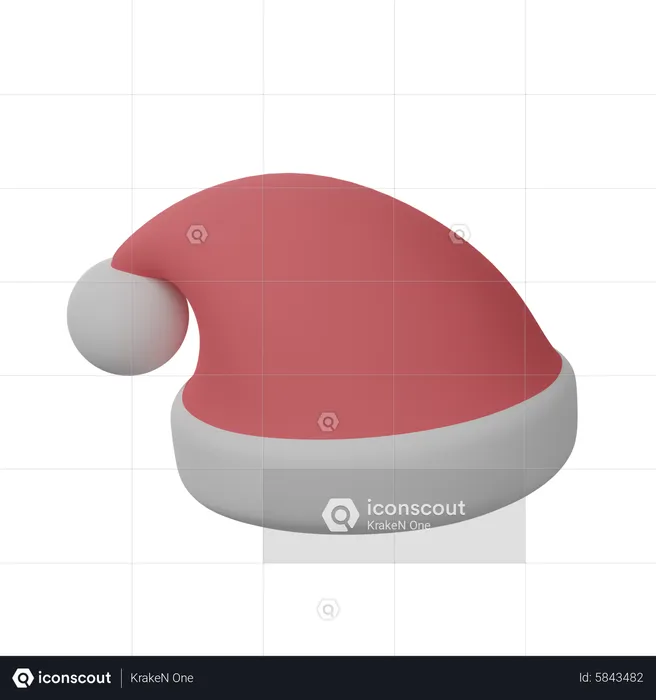 Gorro do Papai Noel  3D Icon