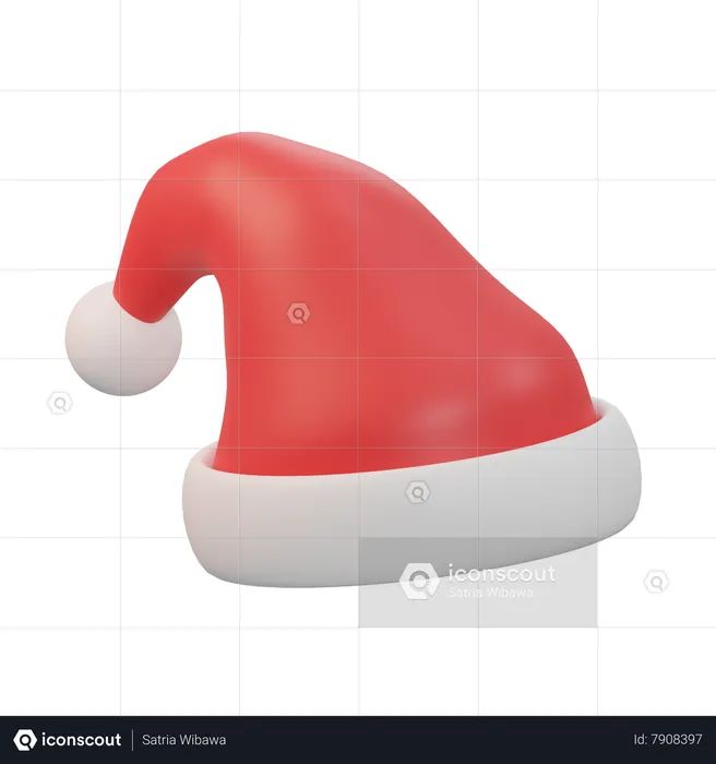 Gorro do Papai Noel  3D Icon