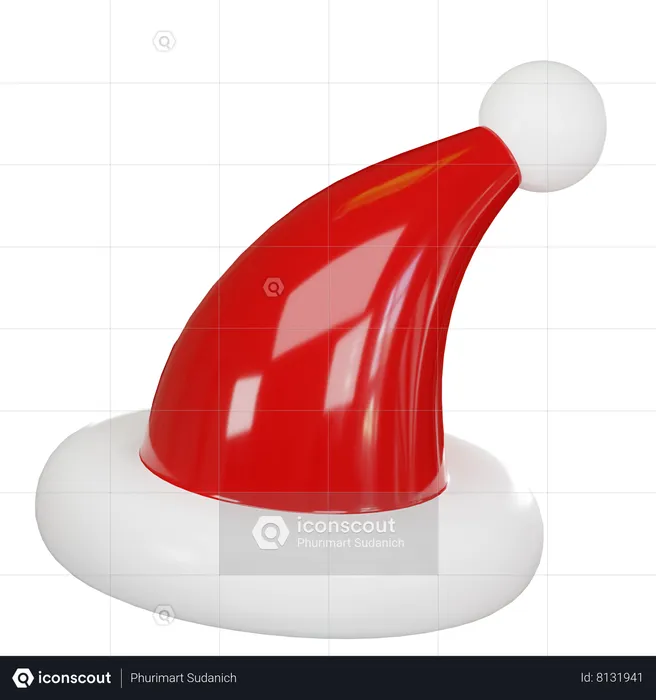 Gorro do Papai Noel  3D Icon