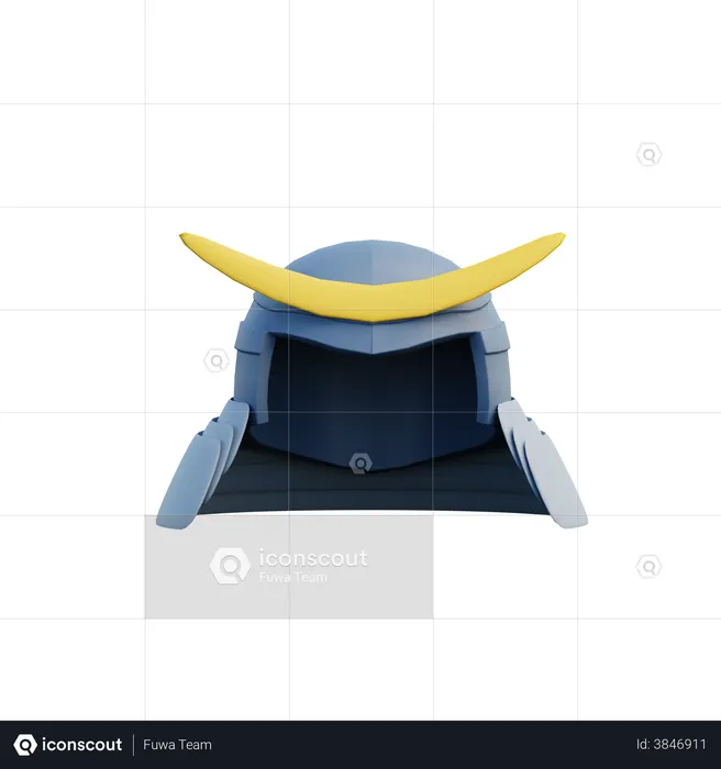 Chapéu de samurai  3D Icon
