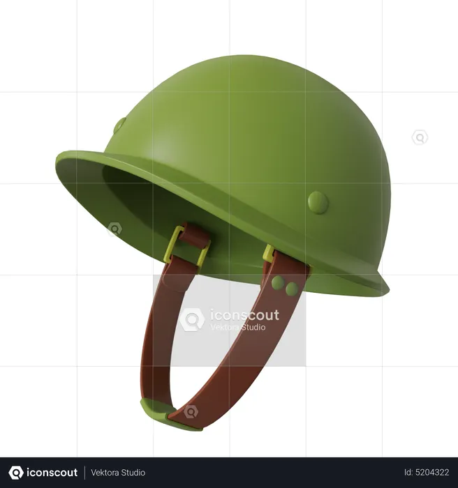 Chapéu militar  3D Icon