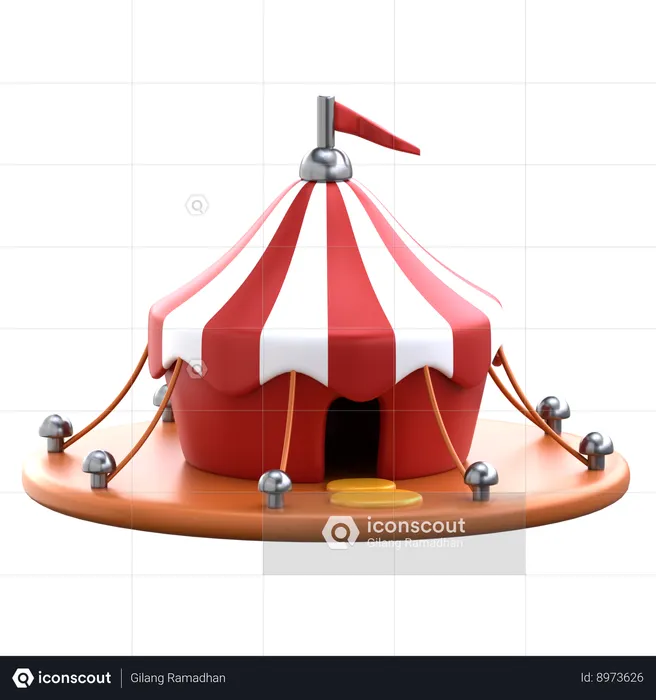 Chapiteau de cirque  3D Icon