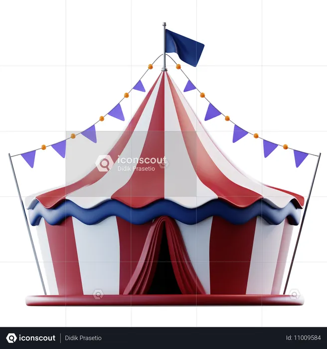 Chapiteau de cirque  3D Icon