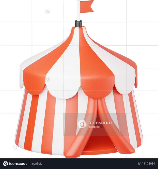 Chapiteau de cirque  3D Icon