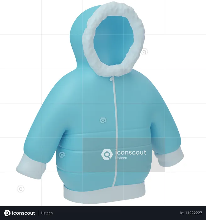 Chaqueta de invierno  3D Icon