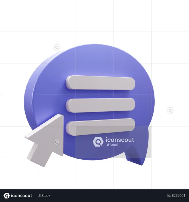 Char Bubble  3D Icon