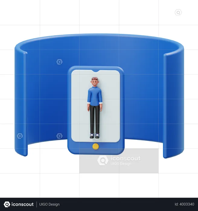 Character design using 360 degree tech  3D Illustration