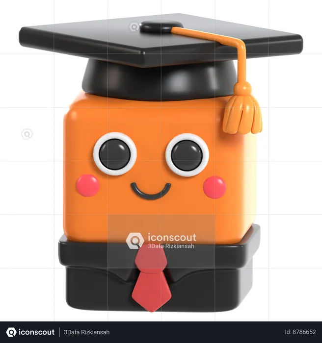 Character Graduation  3D Icon