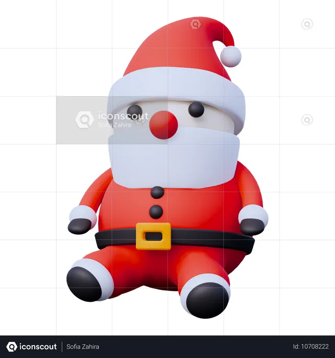 Character Santa Claus  3D Icon