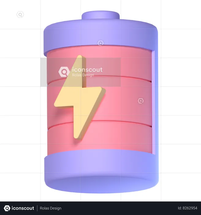 Charge de la batterie  3D Icon