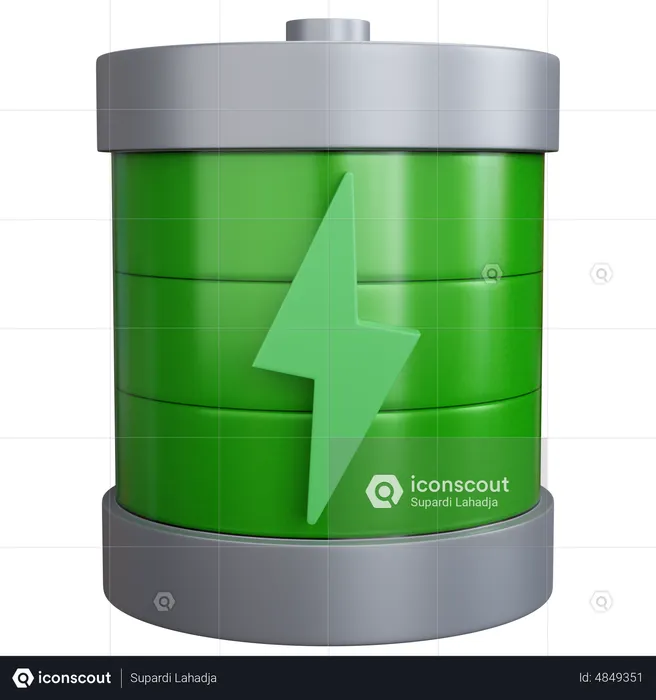 Charge de la batterie  3D Icon