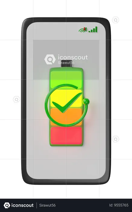 Charge Battery Energy  3D Icon