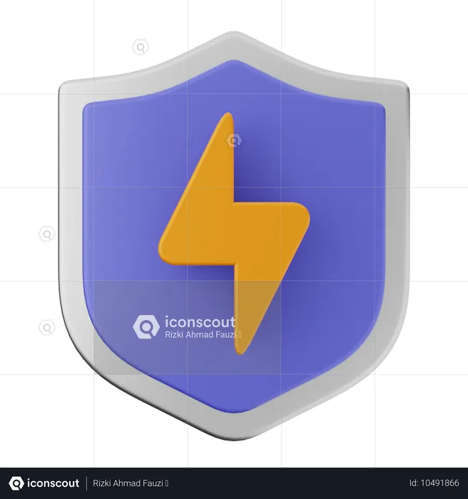 Charge Shield Protection  3D Icon