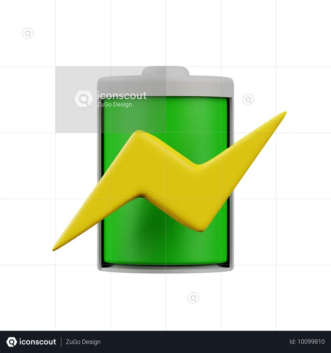 Charge de la batterie  3D Icon