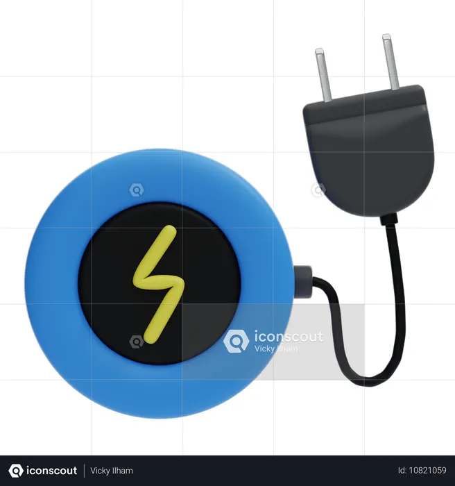 Chargeur sans fil  3D Icon