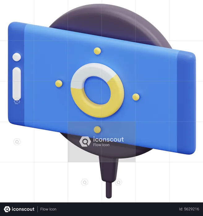 Chargeur sans fil  3D Icon