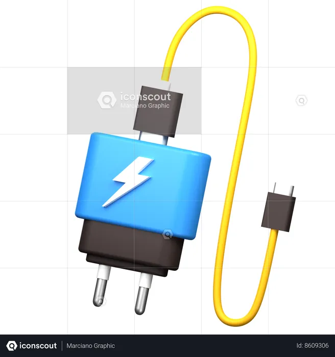 Charging Cable  3D Icon