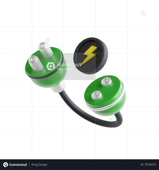 Charging Plug Battery  3D Icon