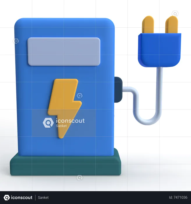 Charging Station  3D Icon