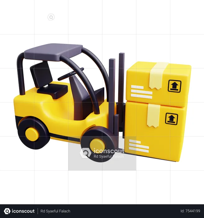 Logistique de chariot élévateur  3D Icon