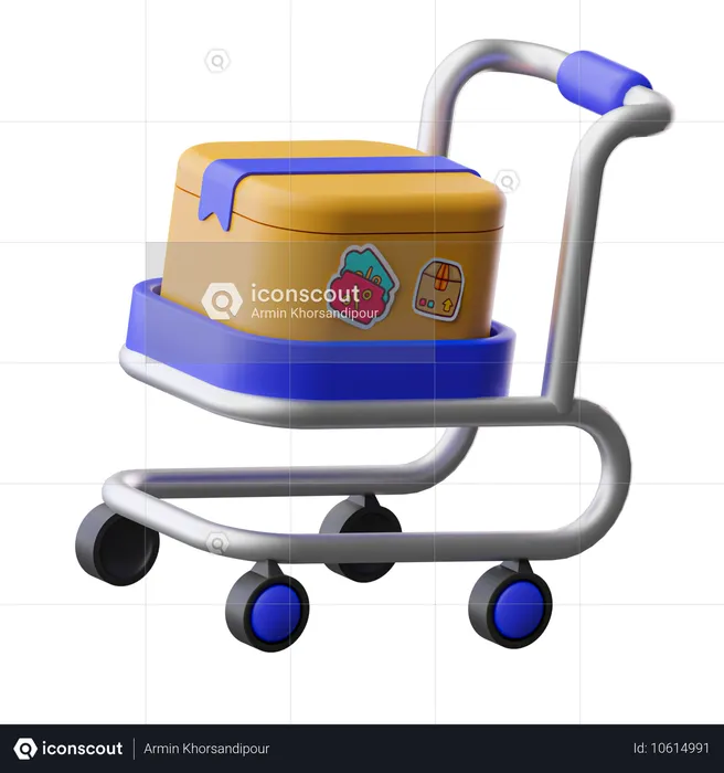 Chariot logistique  3D Icon