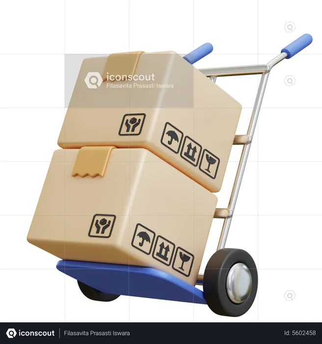 Chariot logistique  3D Icon