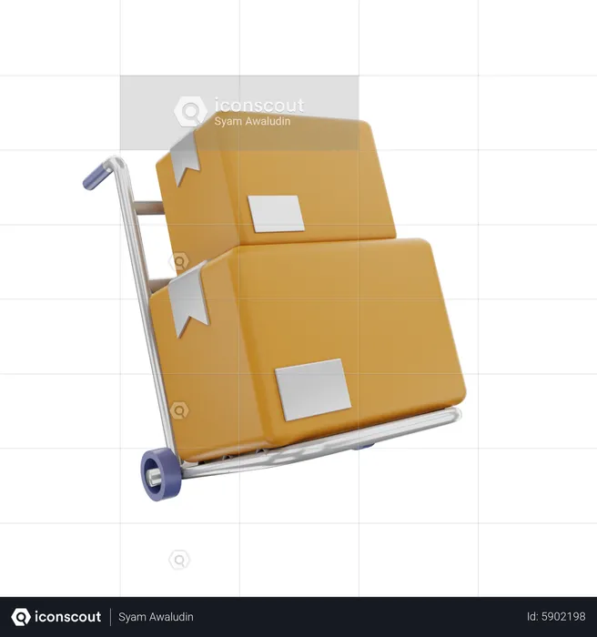 Chariot logistique  3D Icon