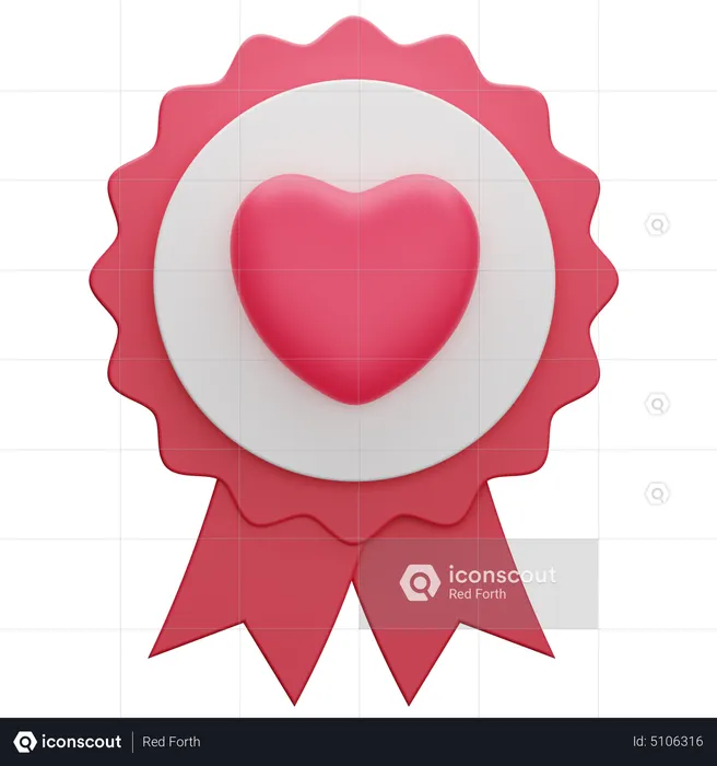 Charity Badge  3D Icon