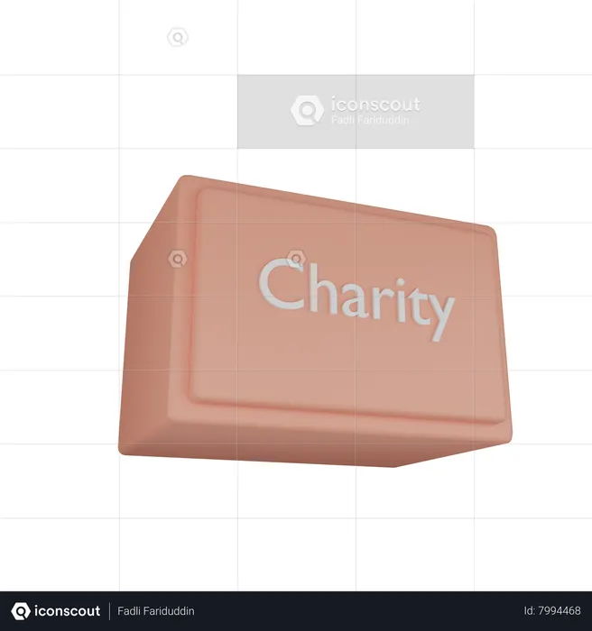 Charity Box  3D Icon