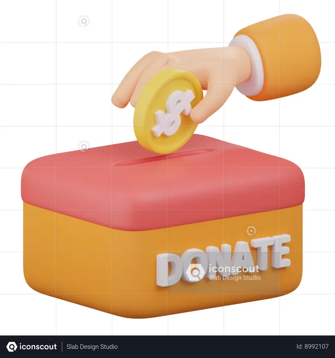 Charity Box  3D Icon