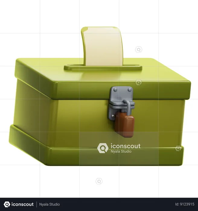 Charity Box  3D Icon