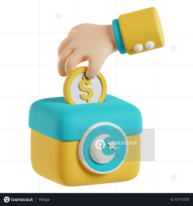 Charity Box  3D Icon