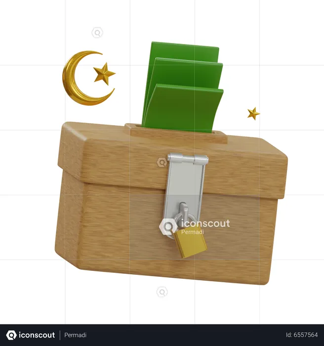 Charity Box  3D Icon