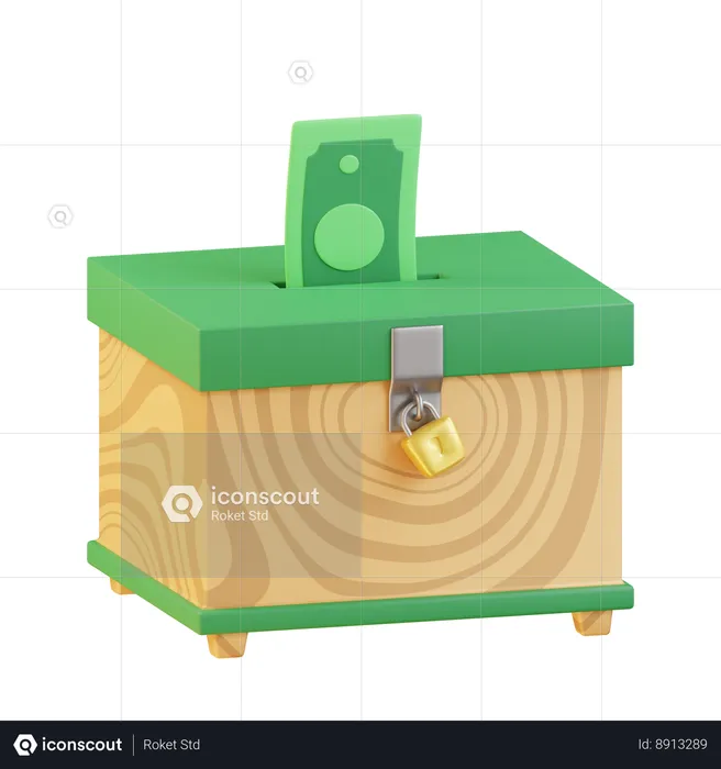 Charity Box  3D Icon