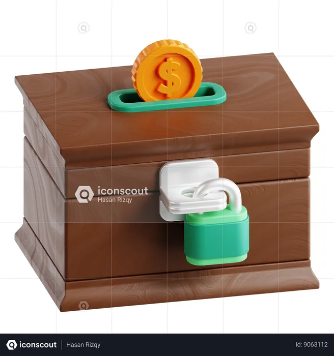 Charity Box  3D Icon