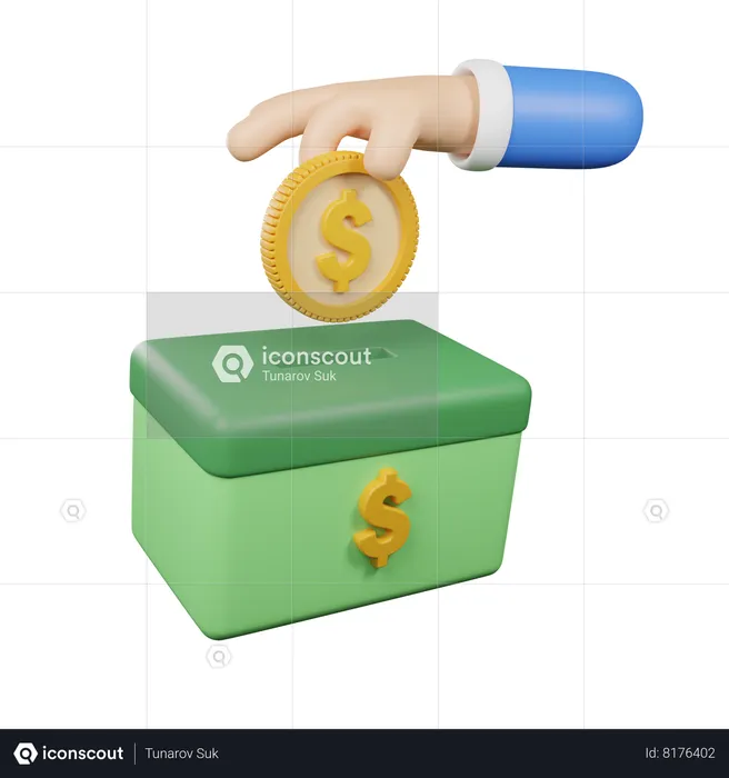 Charity Box  3D Icon