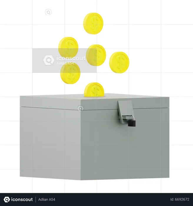 Charity Box  3D Icon