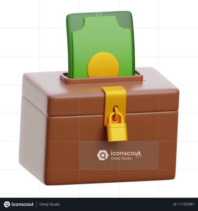 Charity Ramadan Box  3D Icon