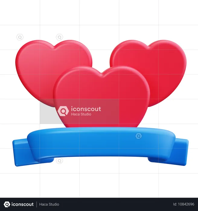 Charity Ribbon  3D Icon