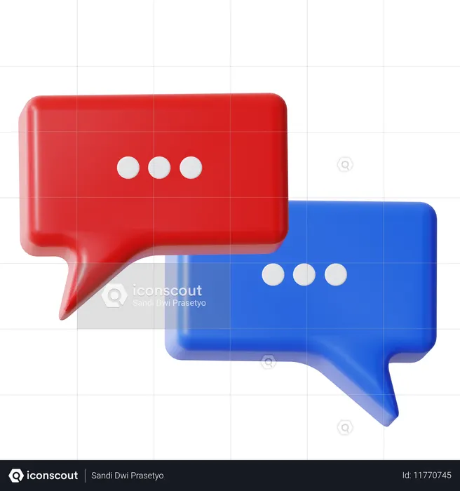 Charlando  3D Icon