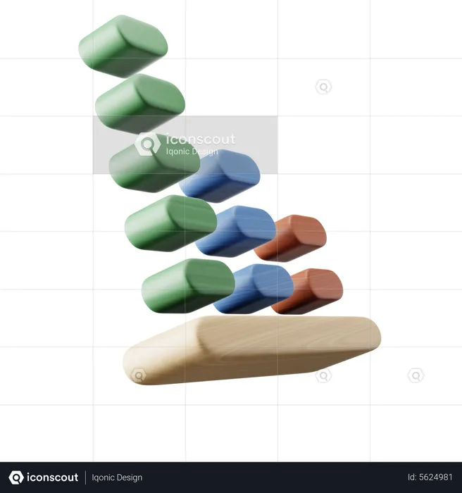 Chart  3D Icon