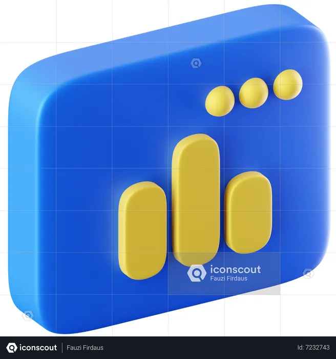 Chart  3D Icon