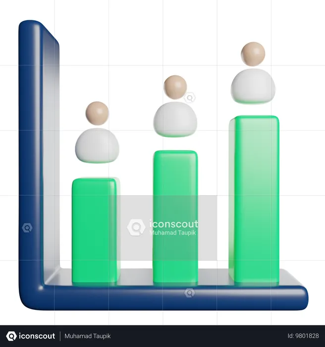 Chart  3D Icon