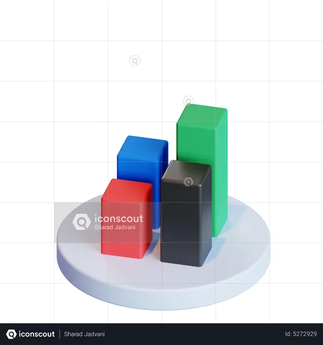 Chart  3D Icon