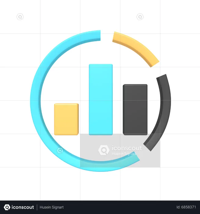 Chart  3D Icon