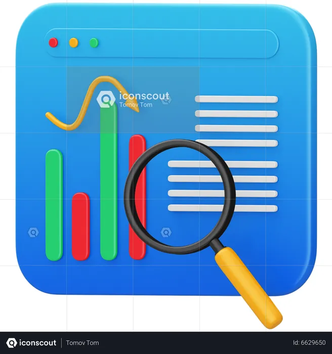 Chart Analysis  3D Illustration