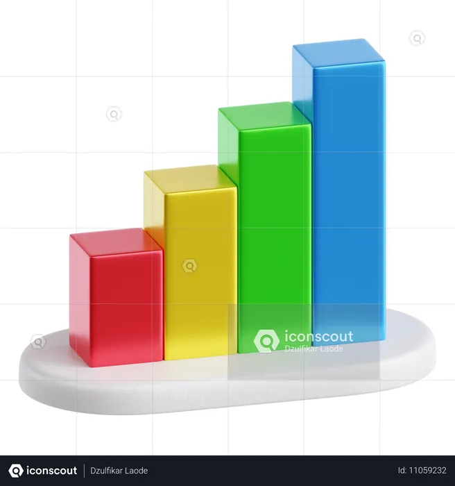 Chart Bar  3D Icon