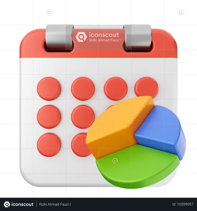 Kartenkalender  3D Icon