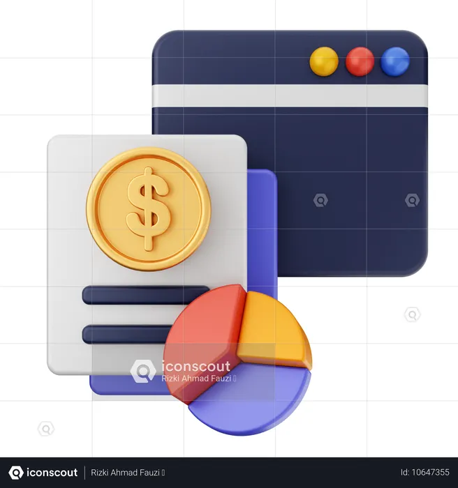 Chart Finance  3D Icon