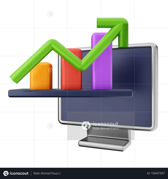 Chart Finance  3D Icon